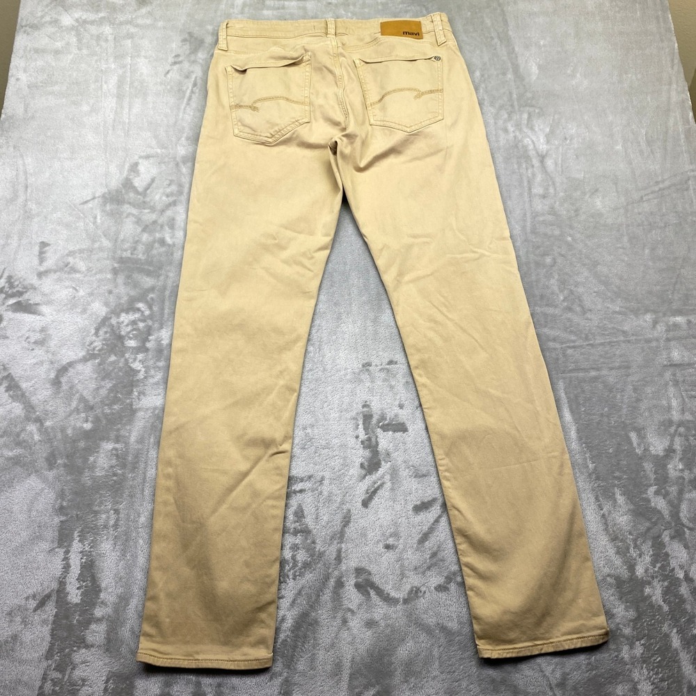 Mavi Jeans Marcus Khaki Tan Straight Leg Pants Mens 34 Fits 33"‎ Preppy Grunge - Picture 7 of 8